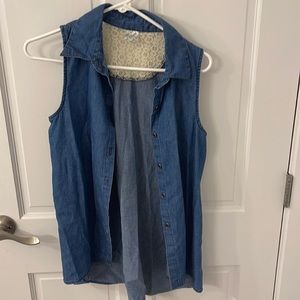 Cute denim top